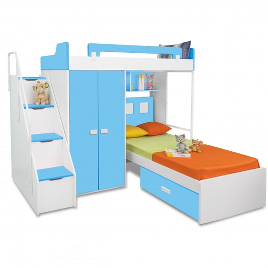 Bunk Bed : Wardrobe Bed with Kids Twin Bunk Kids Furniture