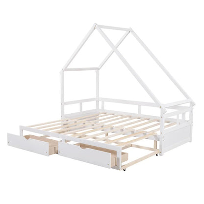 Kids Bed: 2 Drawer Solid Wood Daybed