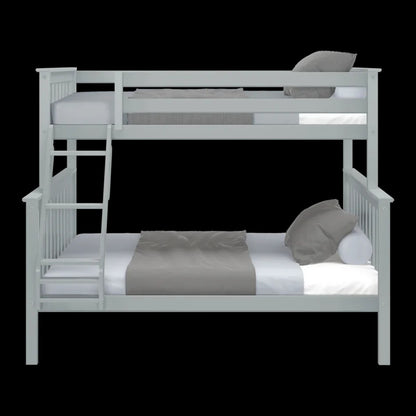 Kids Bed: Full Solid Wood Standard Bunk Bed