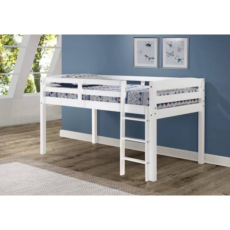 Kids Bed: Solid Wood Loft Bed