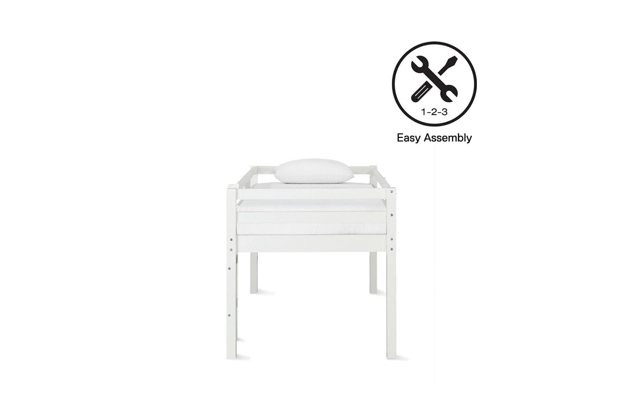 Kids Bed: Solid Wood Loft Bed