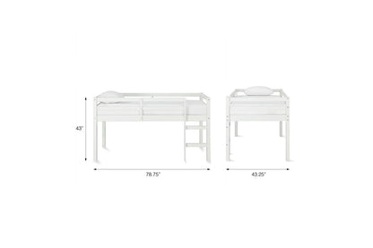 Kids Bed: Solid Wood Loft Bed