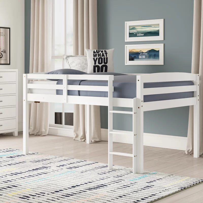 Kids Bed: Solid Wood Loft Bed
