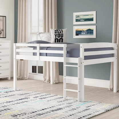 Kids Bed: Solid Wood Loft Bed
