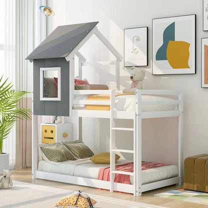 Kids Bed: Twin Over Twin Standard Bunk Bed