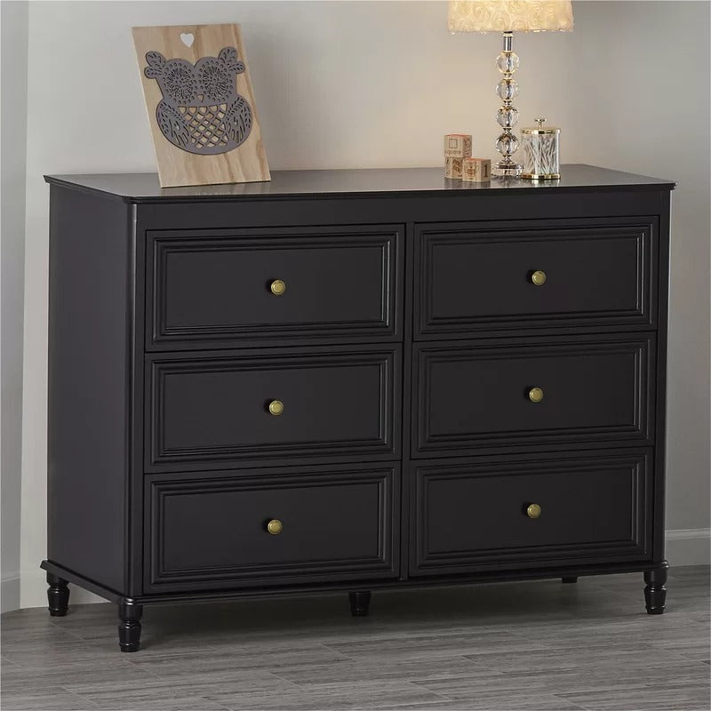 Kids Chest Of Drawer: 6 Drawer Double Dresser