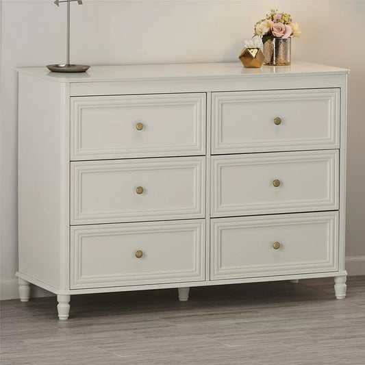 Kids Chest Of Drawer: 6 Drawer Double Dresser