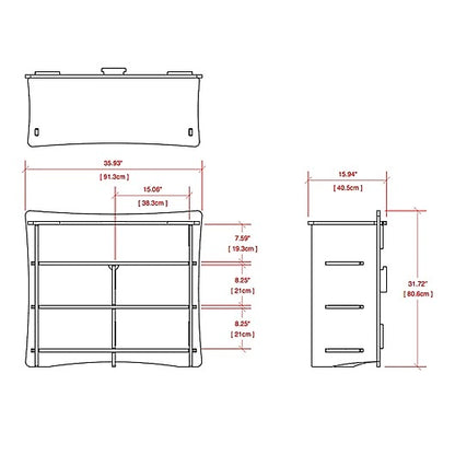 Kids Chest Of Drawers : 4 Drawer Double Dresser