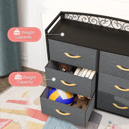 Kids Chest Of Drawers : 6 Drawer 31.3'' W Dresser