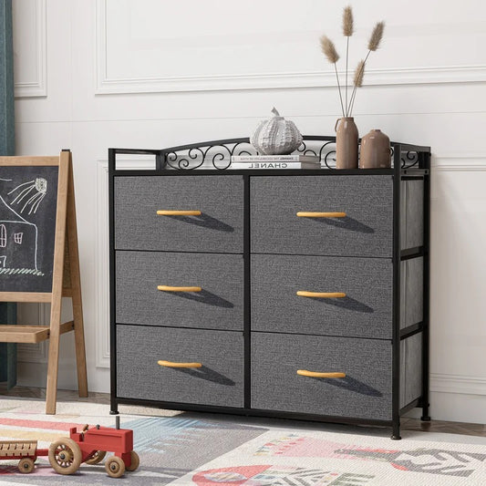Kids Chest Of Drawers : 6 Drawer 31.3'' W Dresser
