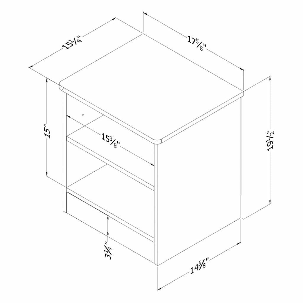 Kids Nightstands: 1 Drawer Nightstand