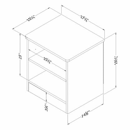 Kids Nightstands: 1 Drawer Nightstand