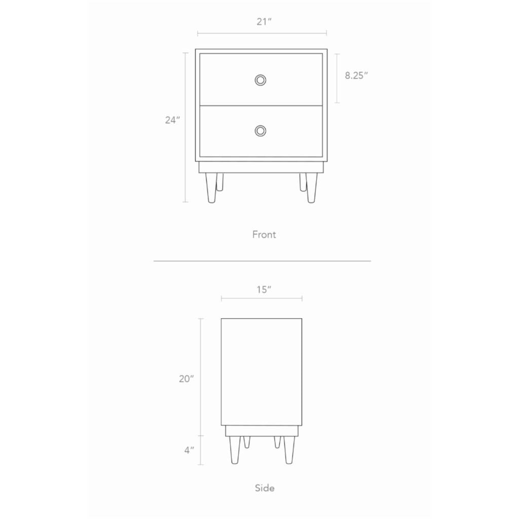 Kids Nightstands: 2-Drawer Kids Nightstand