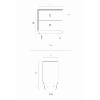 Kids Nightstands: 2-Drawer Kids Nightstand