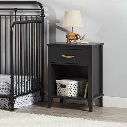Kids Nightstands: Black Nightstand