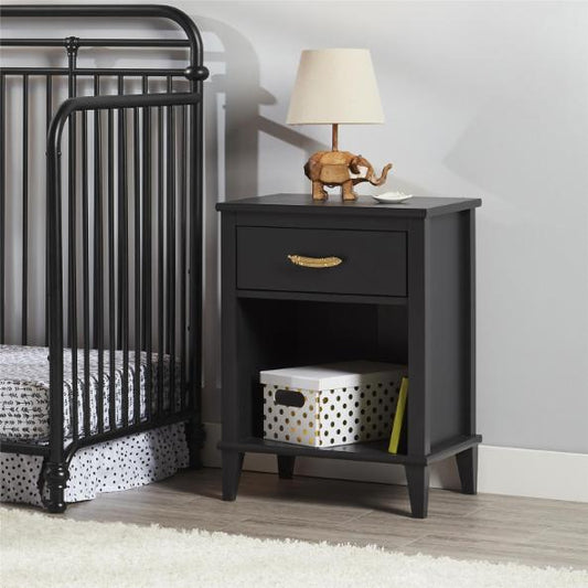 Kids Nightstands: Black Nightstand
