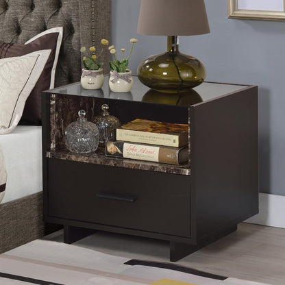 Kids Nightstands: Espresso Kids Nightstand