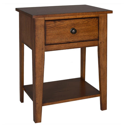 Kids Nightstands: Solid Oak Nightstand