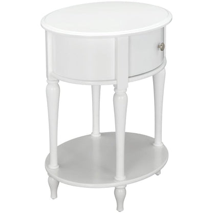 Kids Nightstands: White 1 Drawer Nightstand