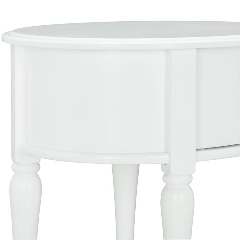 Kids Nightstands: White 1 Drawer Nightstand