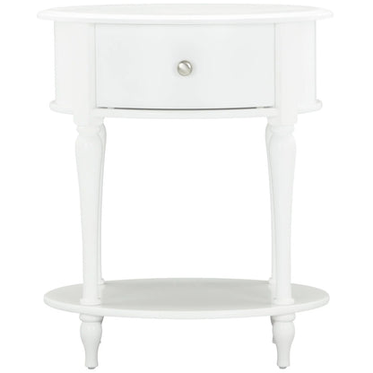 Kids Nightstands: White 1 Drawer Nightstand