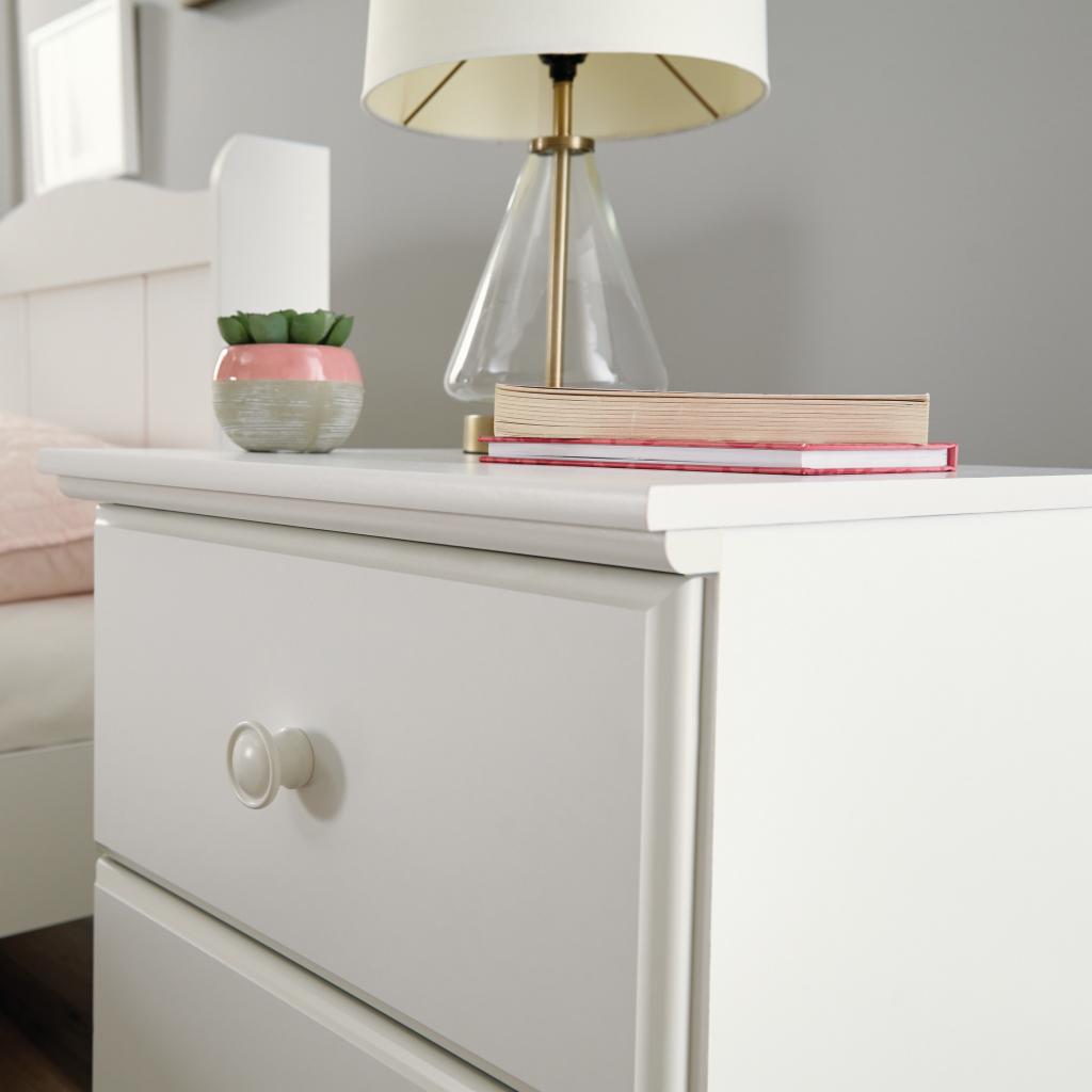 Kids Nightstands: White Kids 2 Drawer Nightstand 