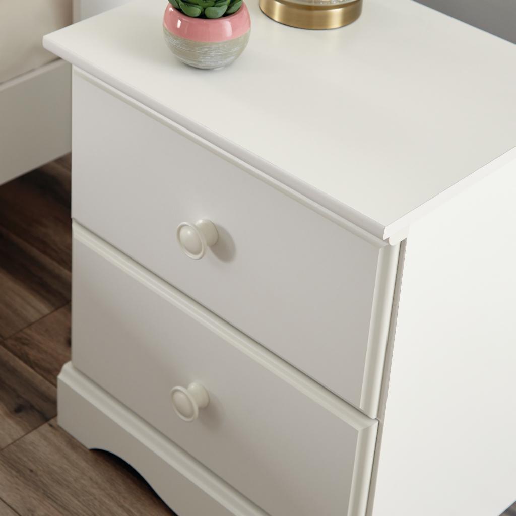 Kids Nightstands: White Kids 2 Drawer Nightstand 