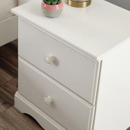 Kids Nightstands: White Kids 2 Drawer Nightstand 