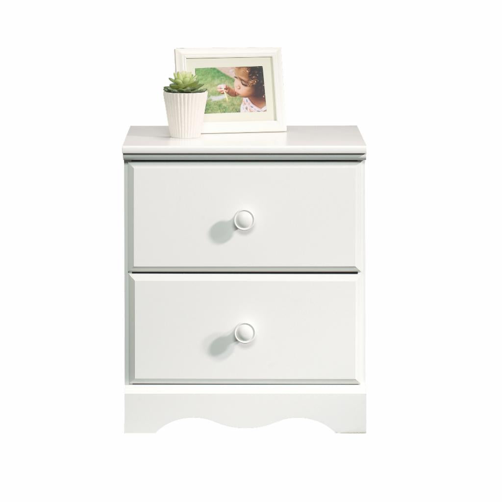 Kids Nightstands: White Kids 2 Drawer Nightstand 