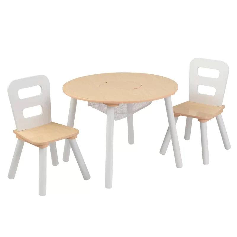 Kids Writing Table: Kids Round Play / Activity Table and Chair Set