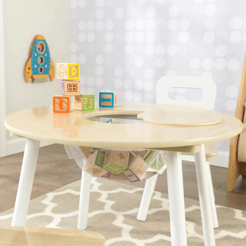 Kids Writing Table: Kids Round Play / Activity Table and Chair Set