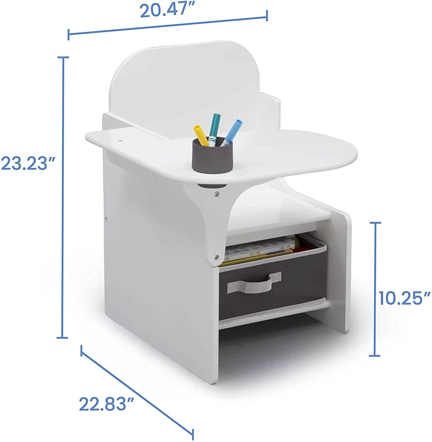 Kids Study Chair: Kids Desk with Cup Holder