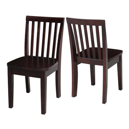 Kids Study Chair: Kids Wood Chair (Set of 2)