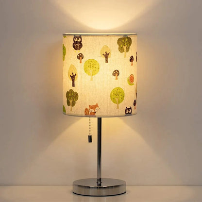 Kids Study Lamps: 16.3" Silver Table Lamp