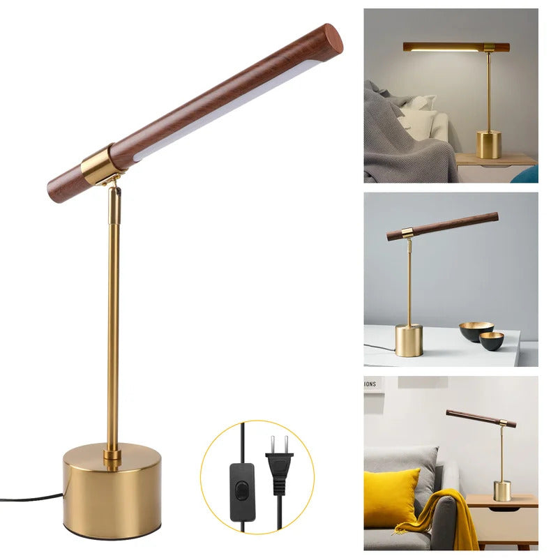 Kids Study Lamps: Modern Solid Wood Study Lamp LED Table For Eye Protection