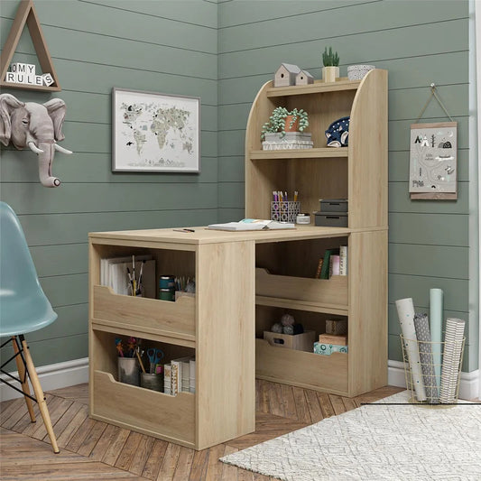 Kids Study Table : SARA 47.5" Art Desk with Optional Hutch