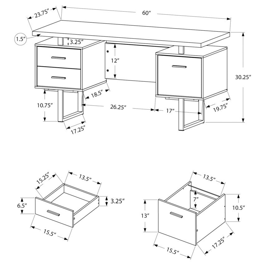 Kids Study Table DINO Child Desk With 59 Inch Drawers