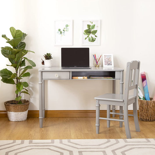 Kids Study Table : LANA 38" W Writing Desk and Chair Set