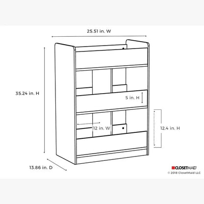 Kids Toy Storage Unit: 3-Tier Toy Organizer