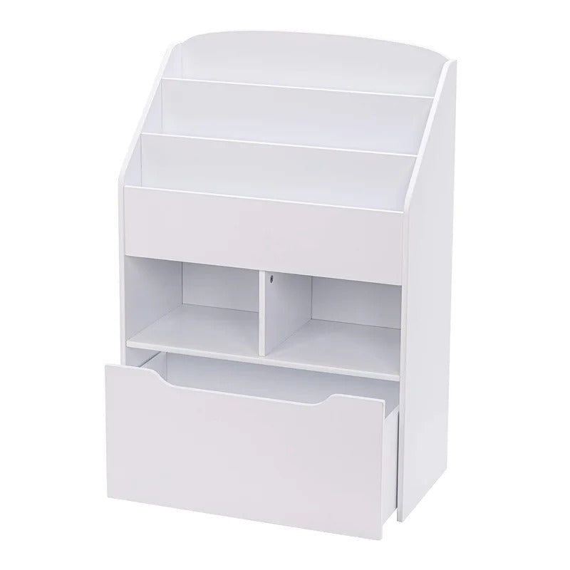 Kids Toy Storage Unit: 35.43'' H X 23.62'' W Solid Wood Toy Storage 
