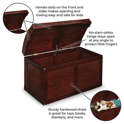 Kids Toy Storage Unit: Basket Barrel Top Toy Chest