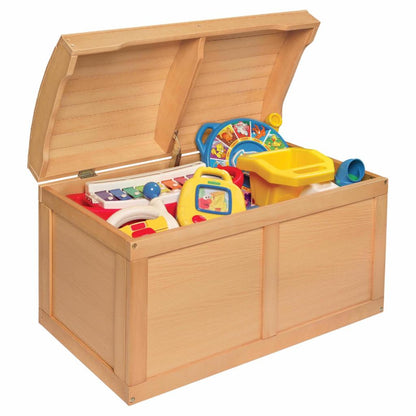 Kids Toy Storage Unit: Basket Barrel Top Toy Chest