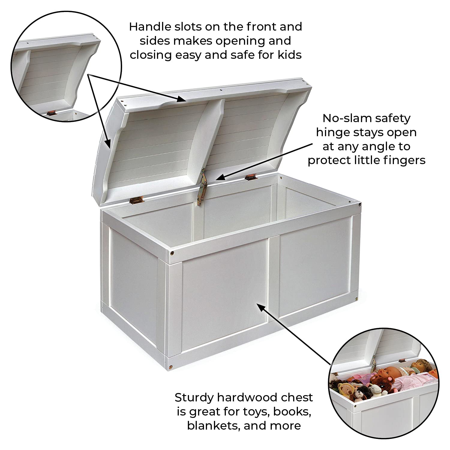 Kids Toy Storage Unit: Basket Barrel Top Toy Chest