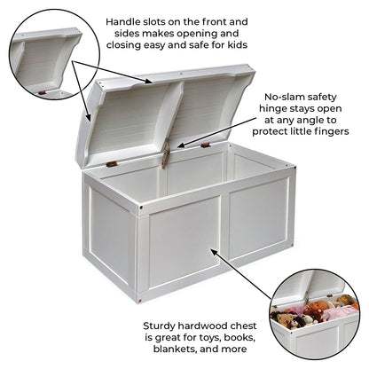 Kids Toy Storage Unit: Basket Barrel Top Toy Chest