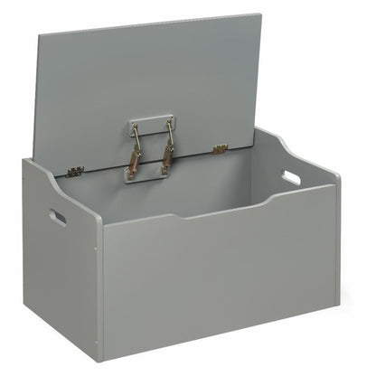 Kids Toy Storage Unit: Basket Gray Bench Top Toy Chest