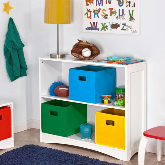 Kids Toy Storage Unit: Horizontal Bookcase, Toy Organizer