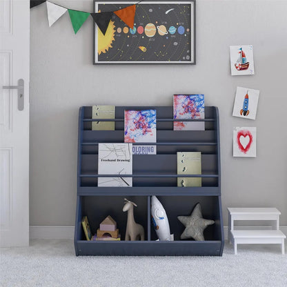 Kids Toy Storage Unit: Oak Toy Storage Organizer