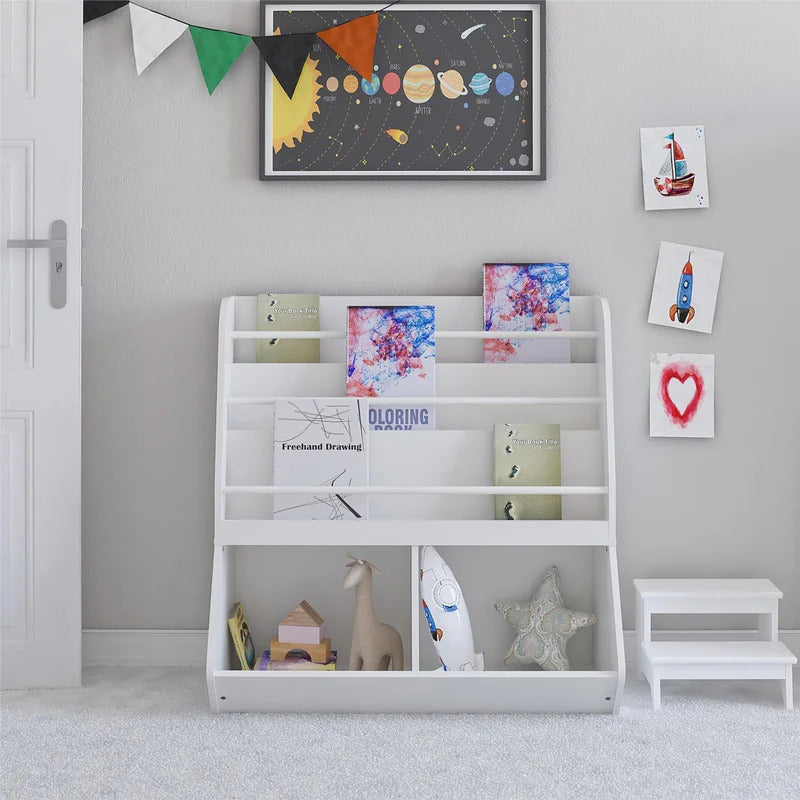 Kids Toy Storage Unit: Oak Toy Storage Organizer