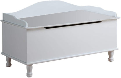 Kids Toy Storage Unit: White Storage Bench