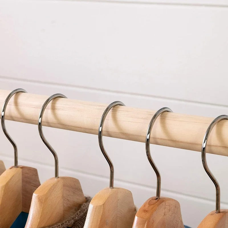 Kids Wardrobes: Clothes Rack For Kids-Natural Pine